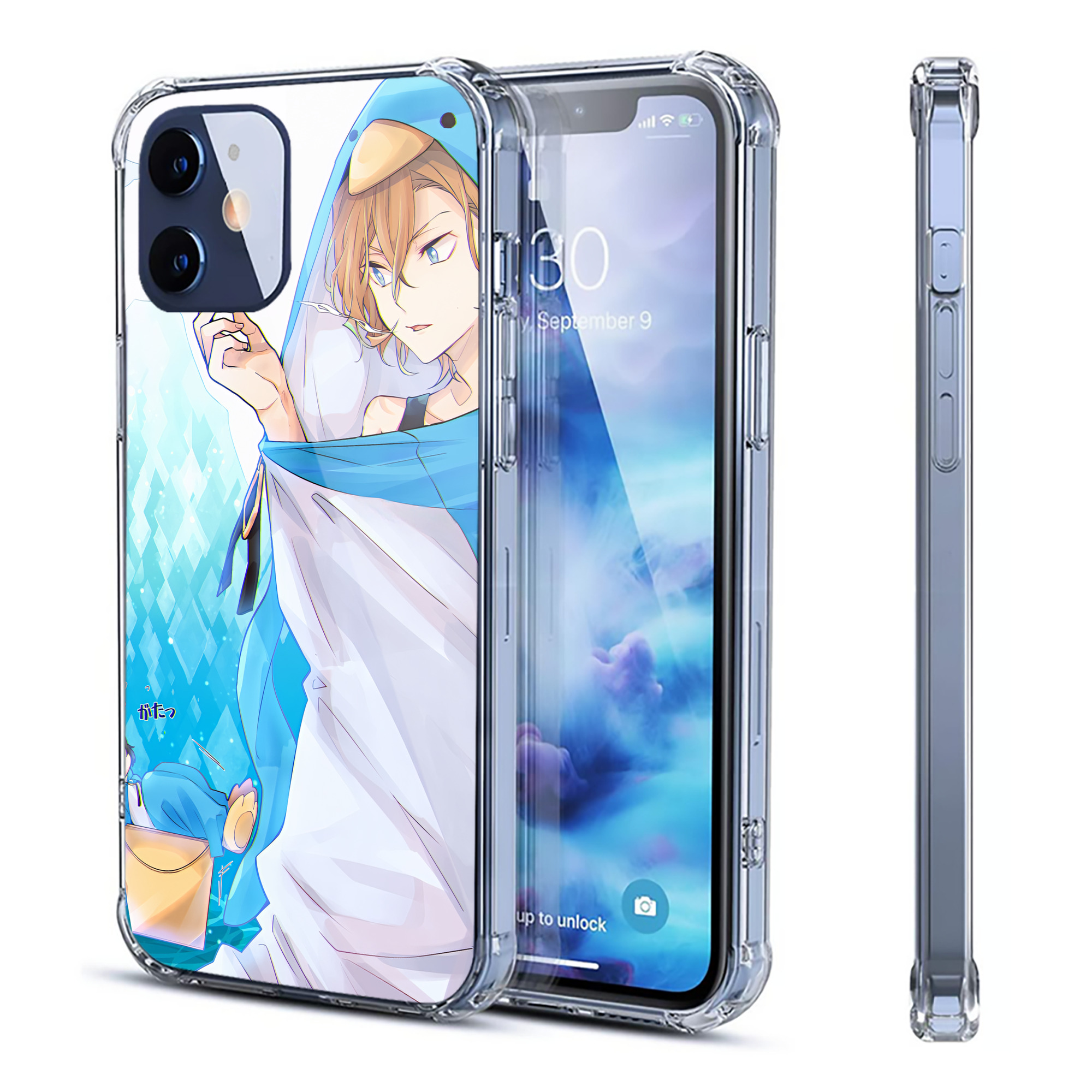 （画像用） 文豪ストレイドッグス Bungo Stray Dogs 【iPhone 12シリーズ対応】透明スマホケース（クリアソフトケース）